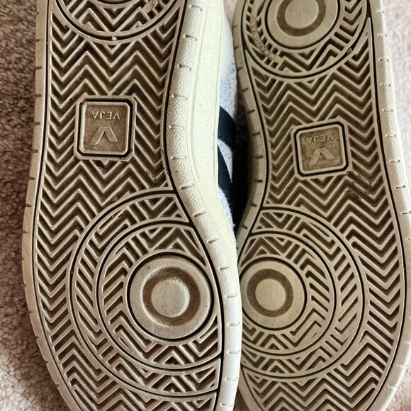 Veja V-10 Flannel Snow Black Size 39 US 8 - Picture 3 of 6